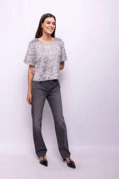 Top lentejuelas y flecos