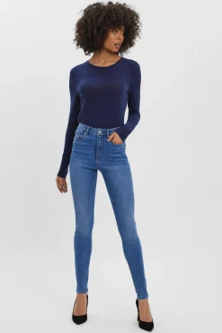 Vaquero skinny de mujer con cintura alta