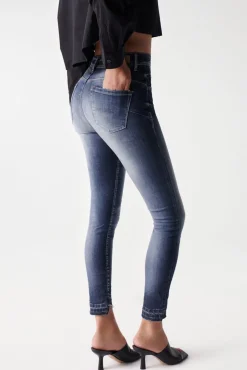 Vaqueros faith push in cropped lavado premium
