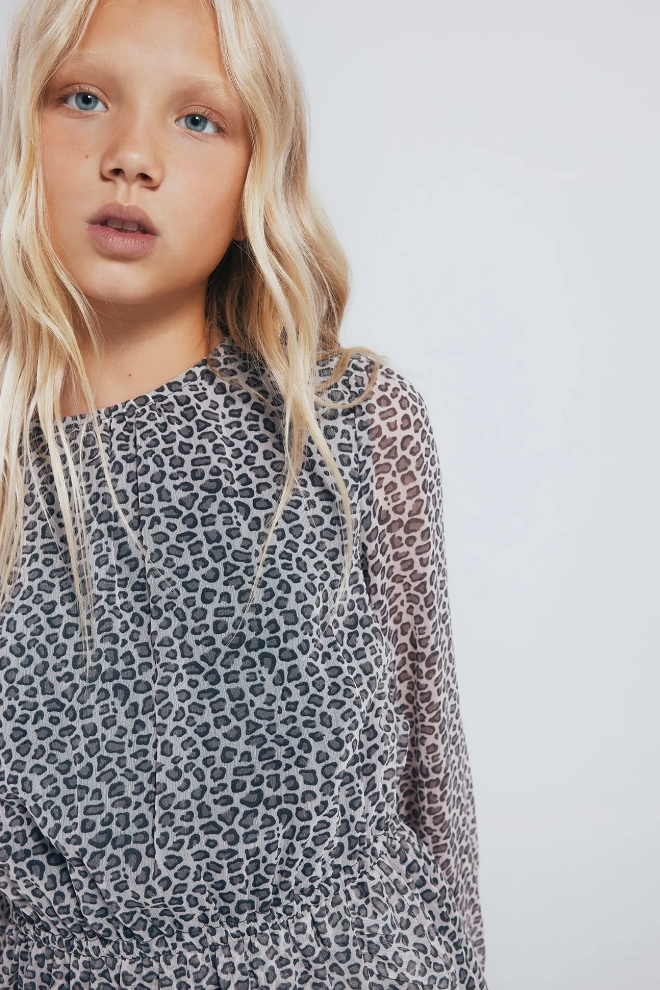 Vestido animal print niña