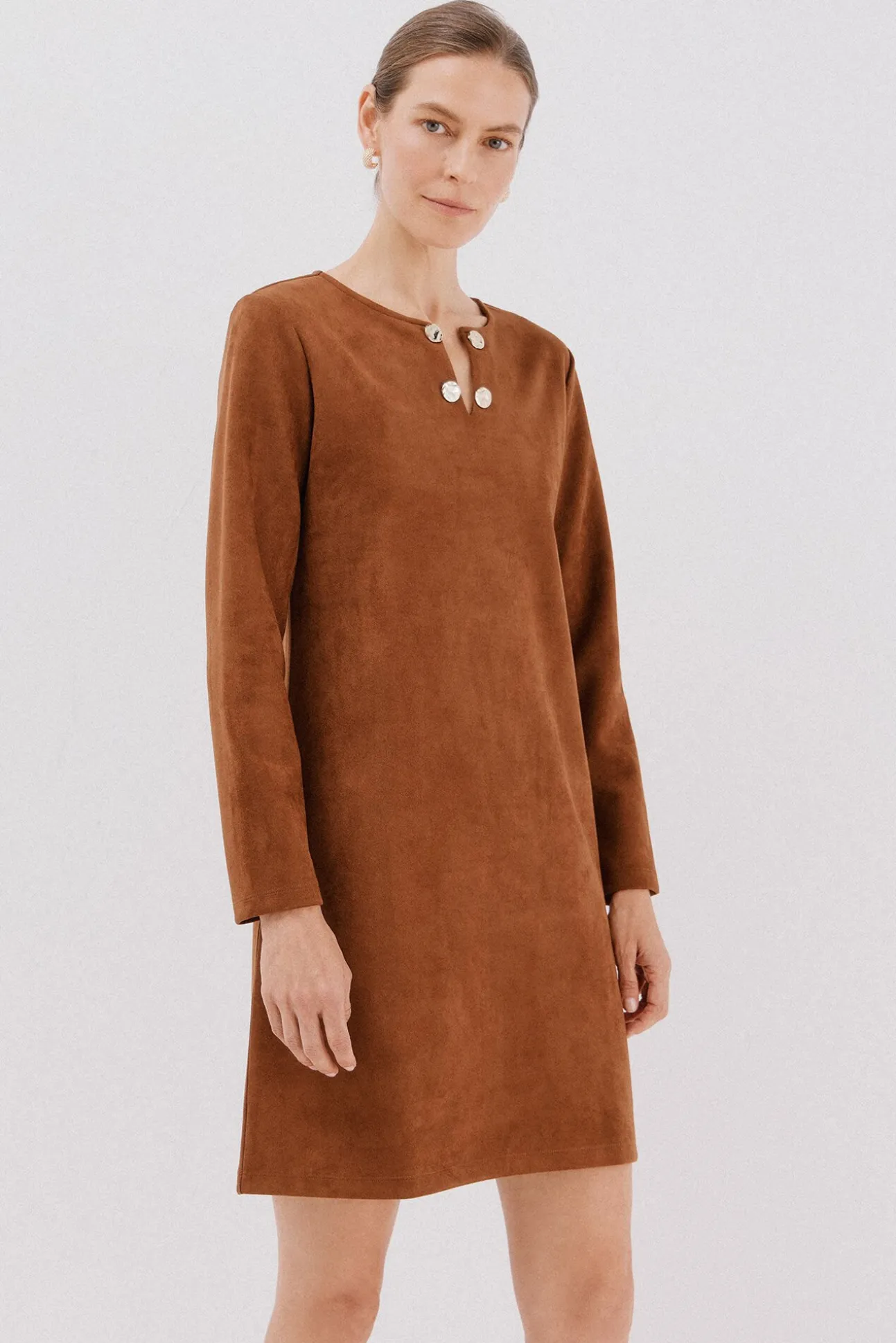 Vestido antelina