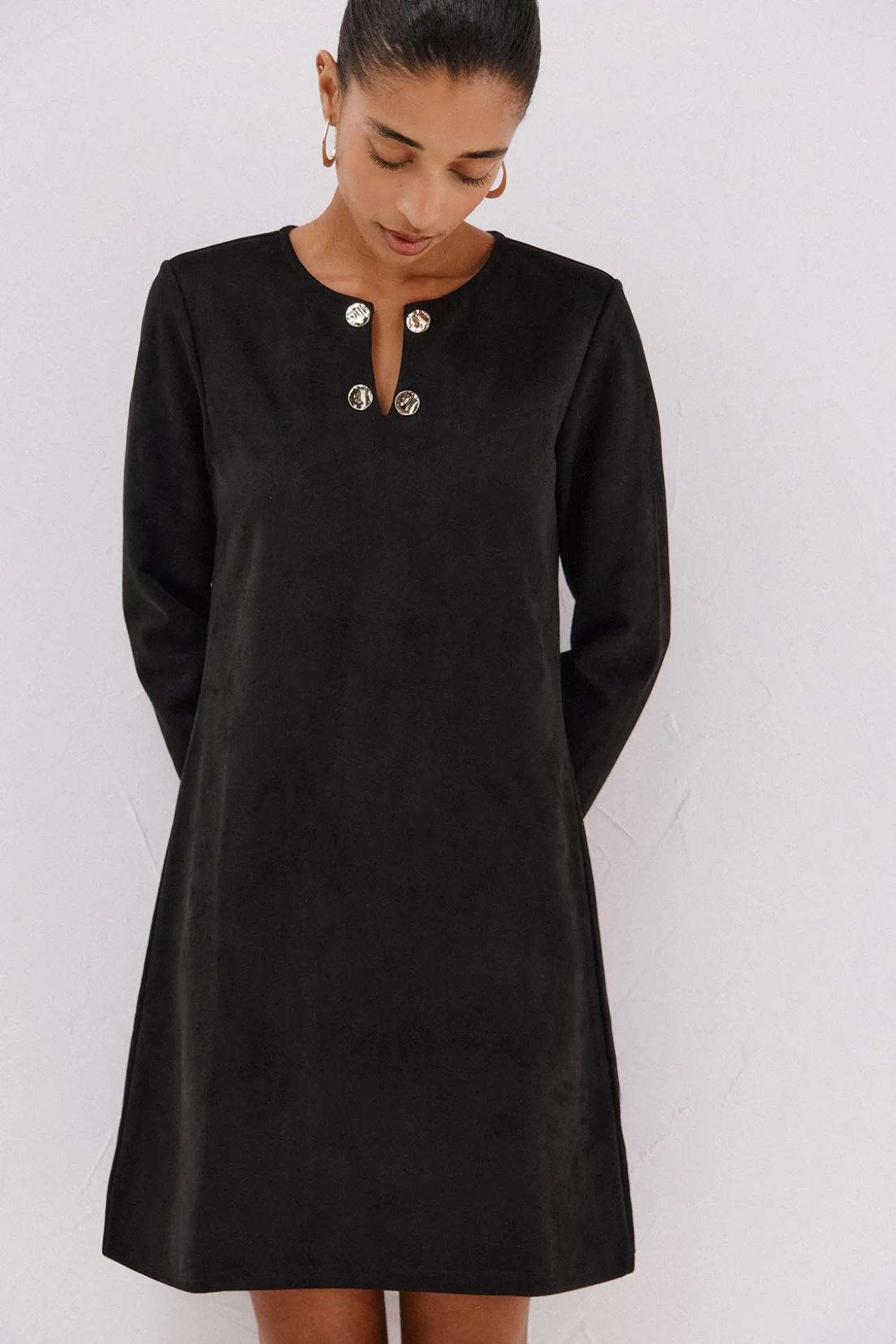 Vestido antelina