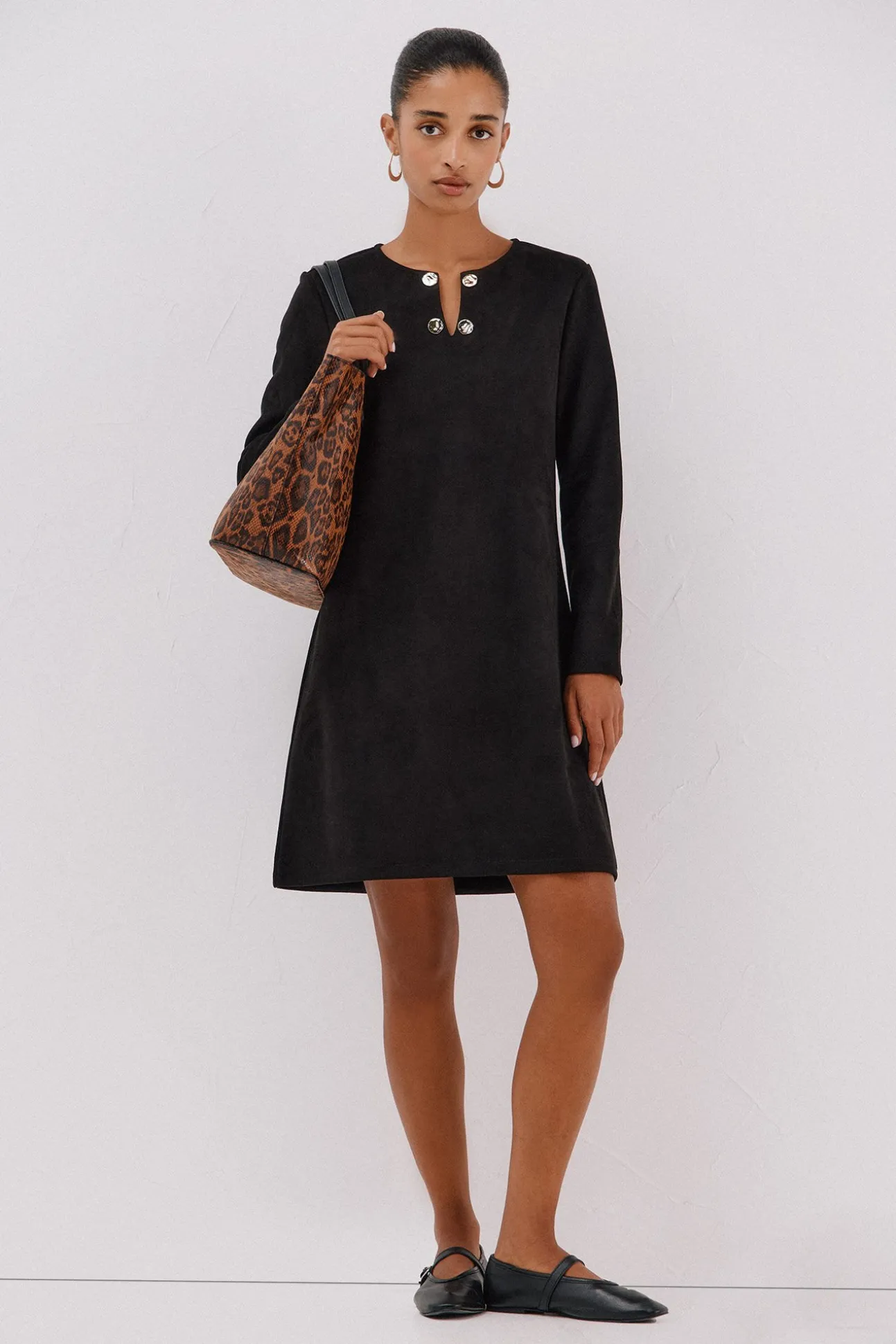 Vestido antelina