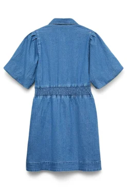 Vestido corto de algodón