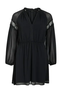 Vestido corto de gasa