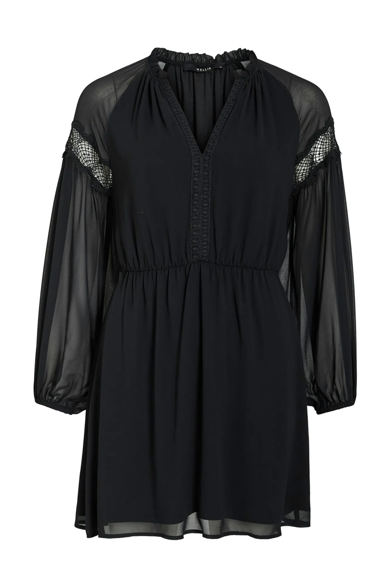 Vestido corto de gasa