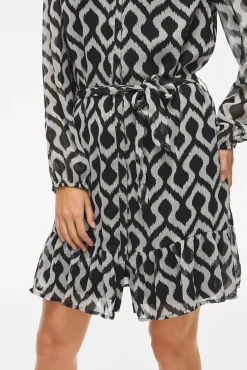 Vestido corto de gasa