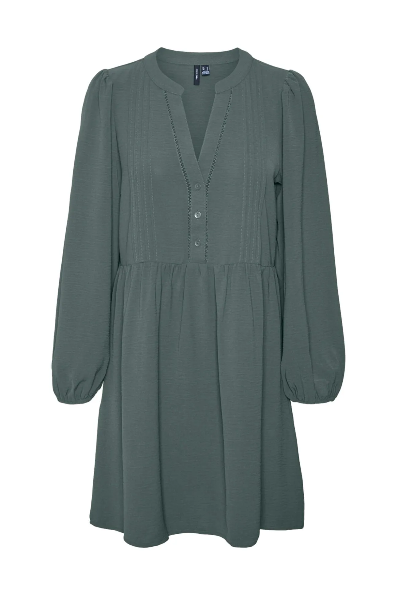 Vestido corto de manga larga