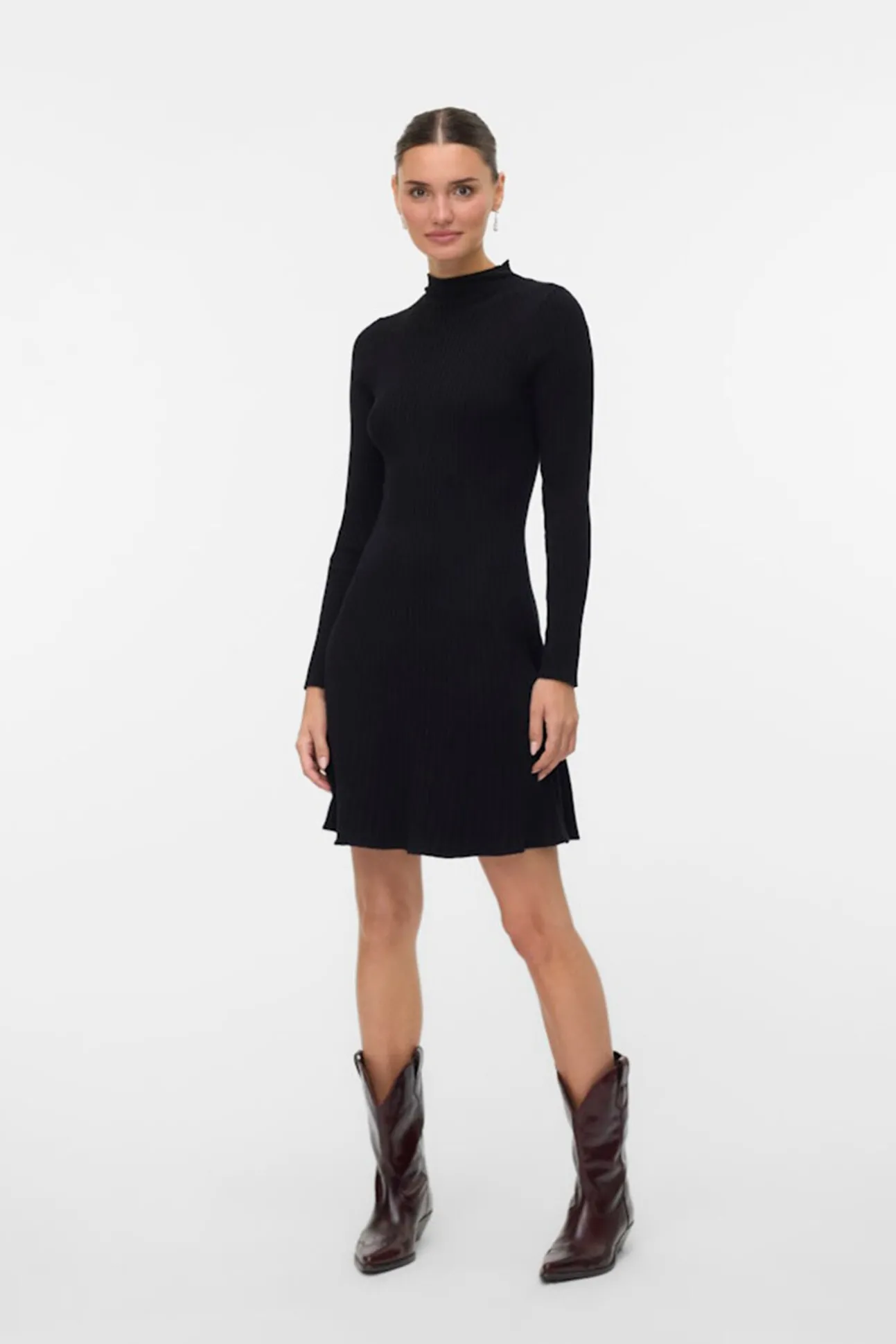 Vestido corto de punto