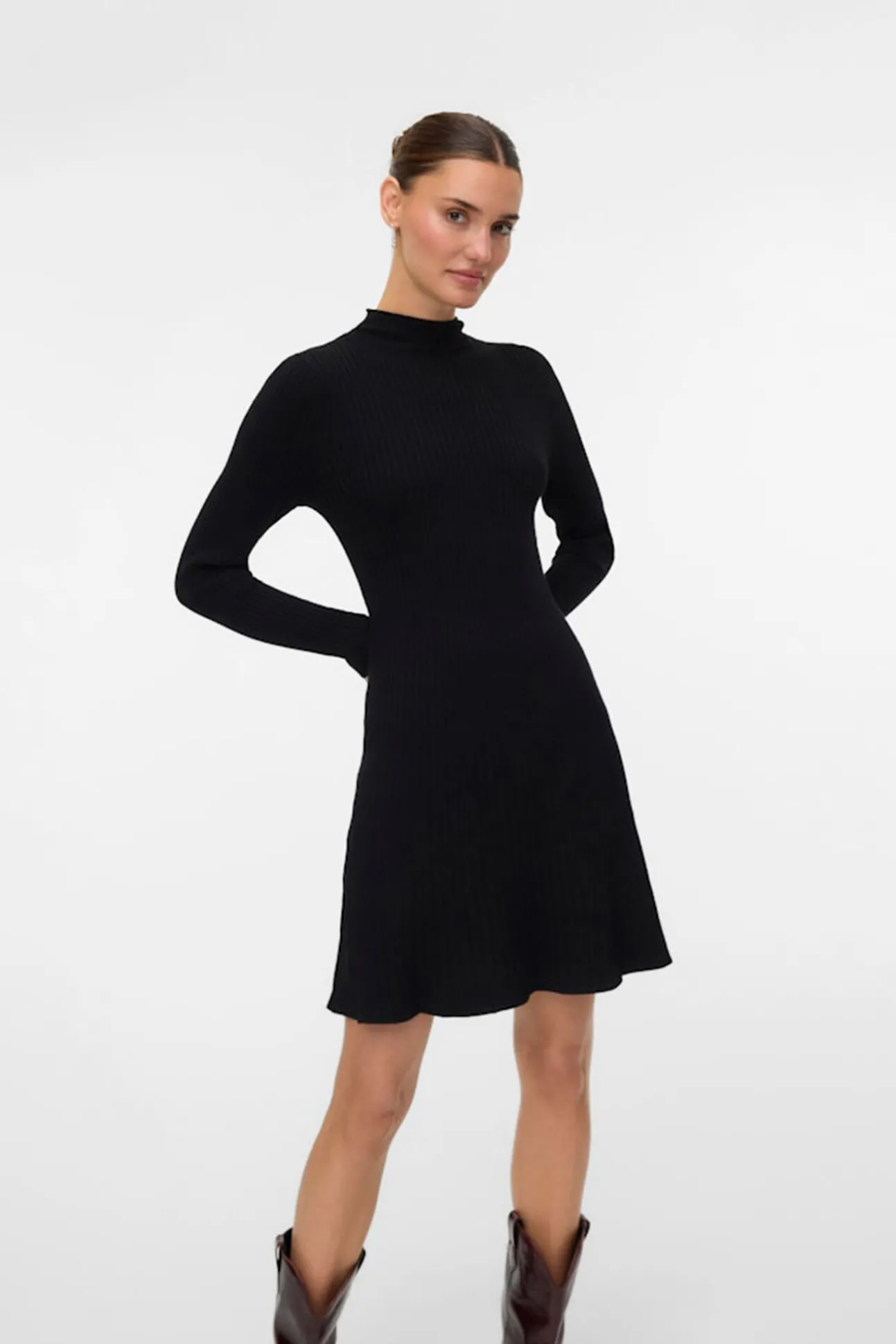 Vestido corto de punto