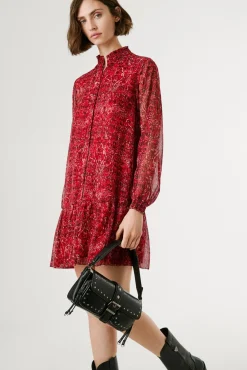 Vestido Corto Estampado Paisley