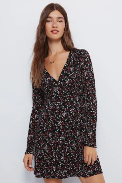 Vestido corto flores