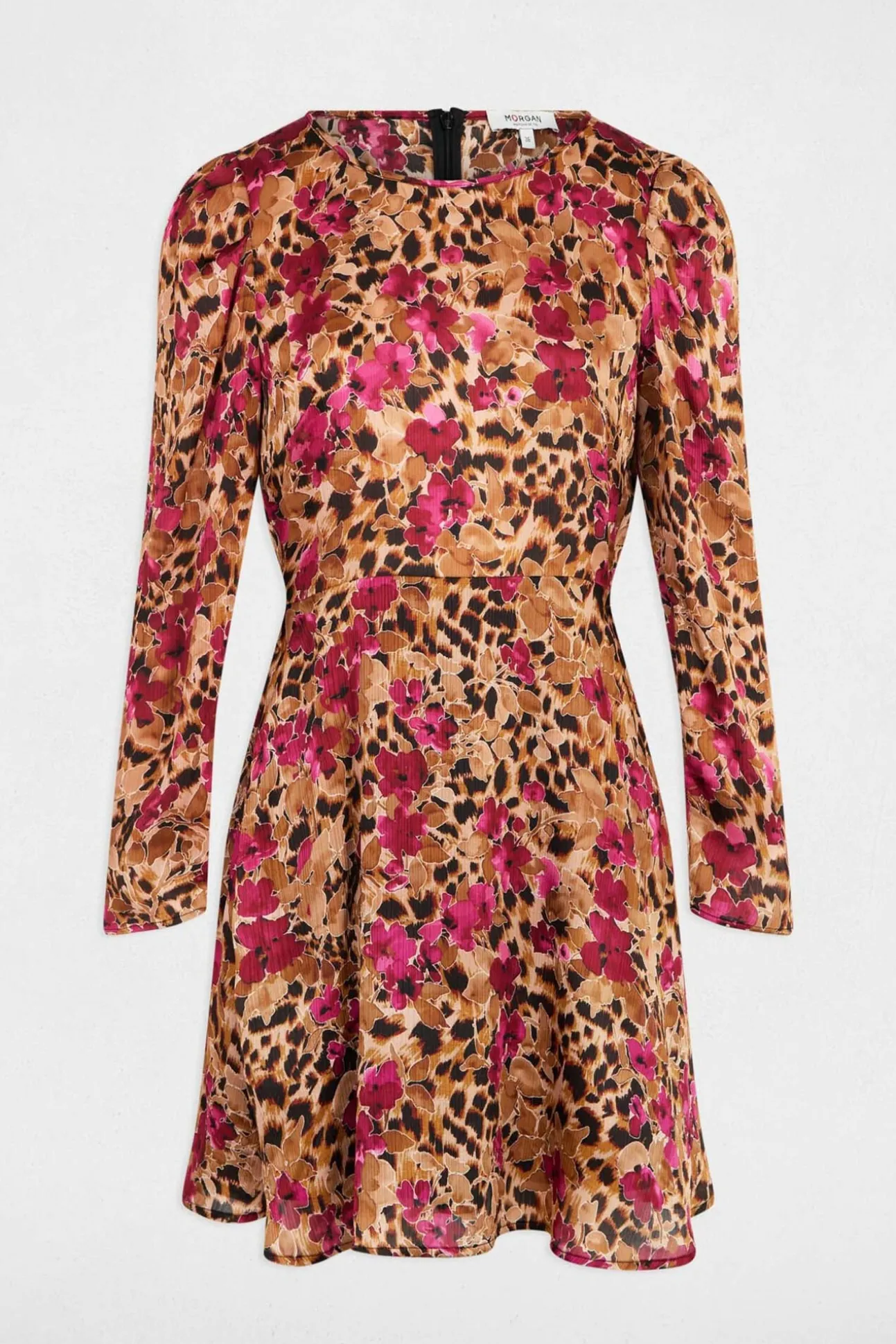 Vestido corto plisado