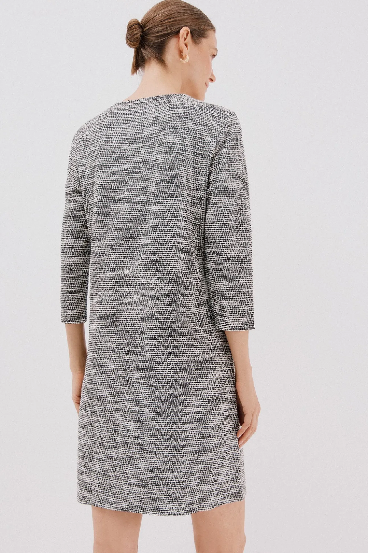 Vestido corto tweed