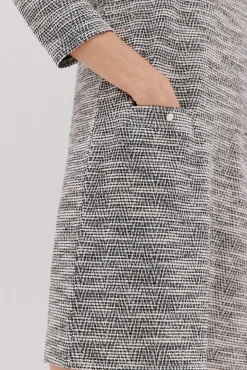 Vestido corto tweed