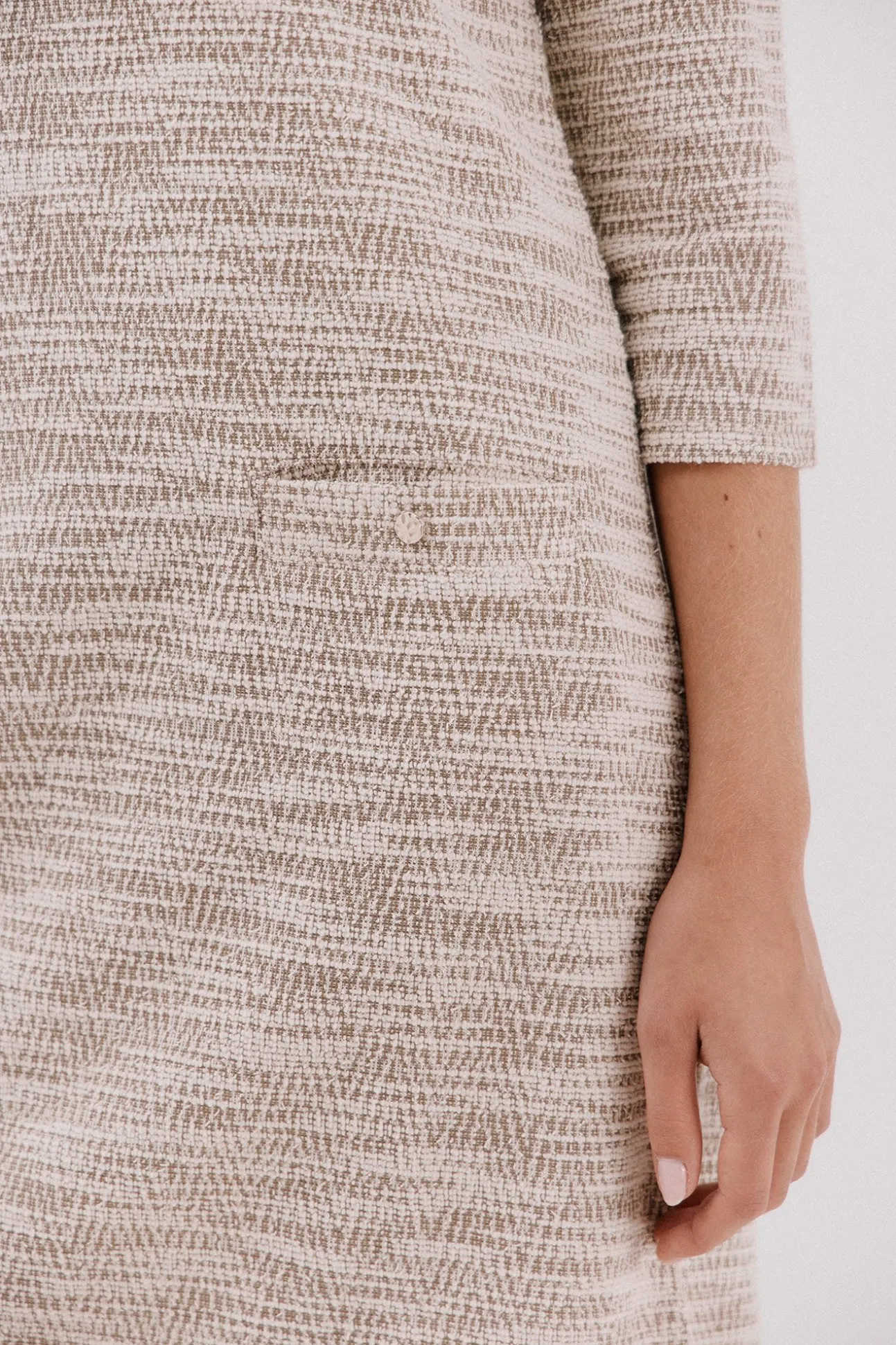 Vestido corto tweed