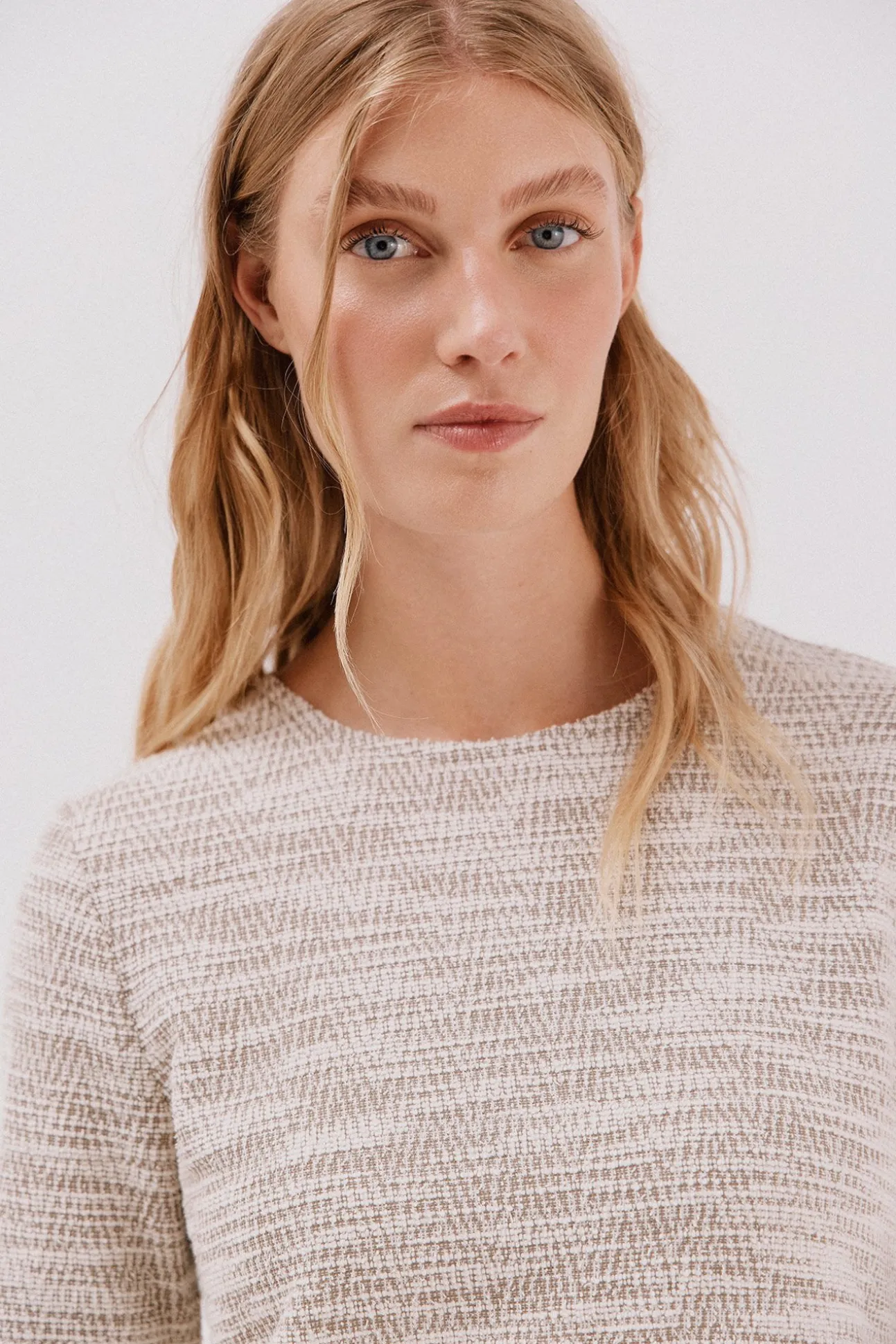 Vestido corto tweed