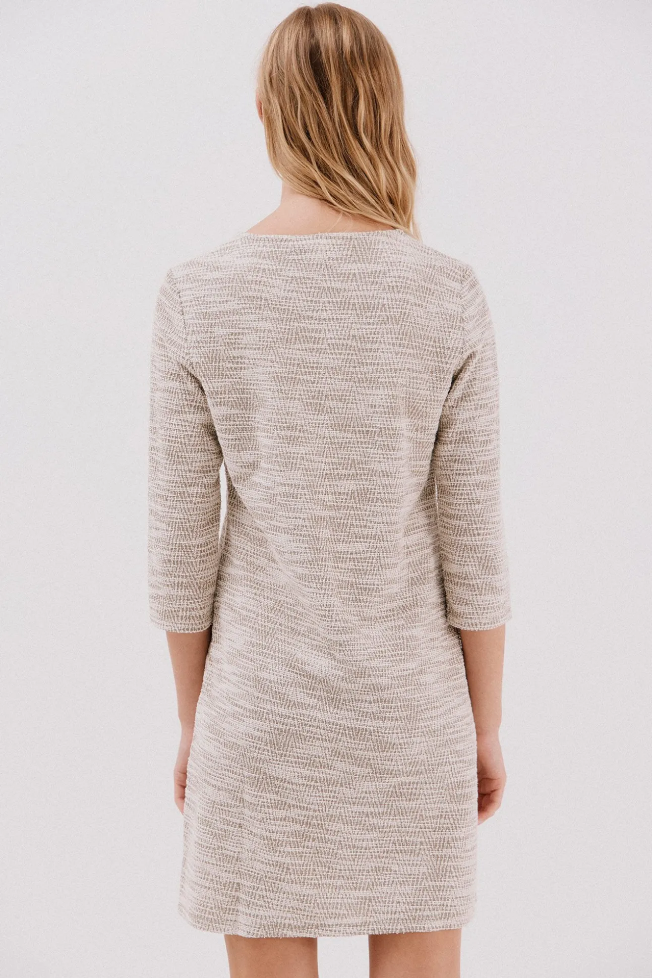 Vestido corto tweed