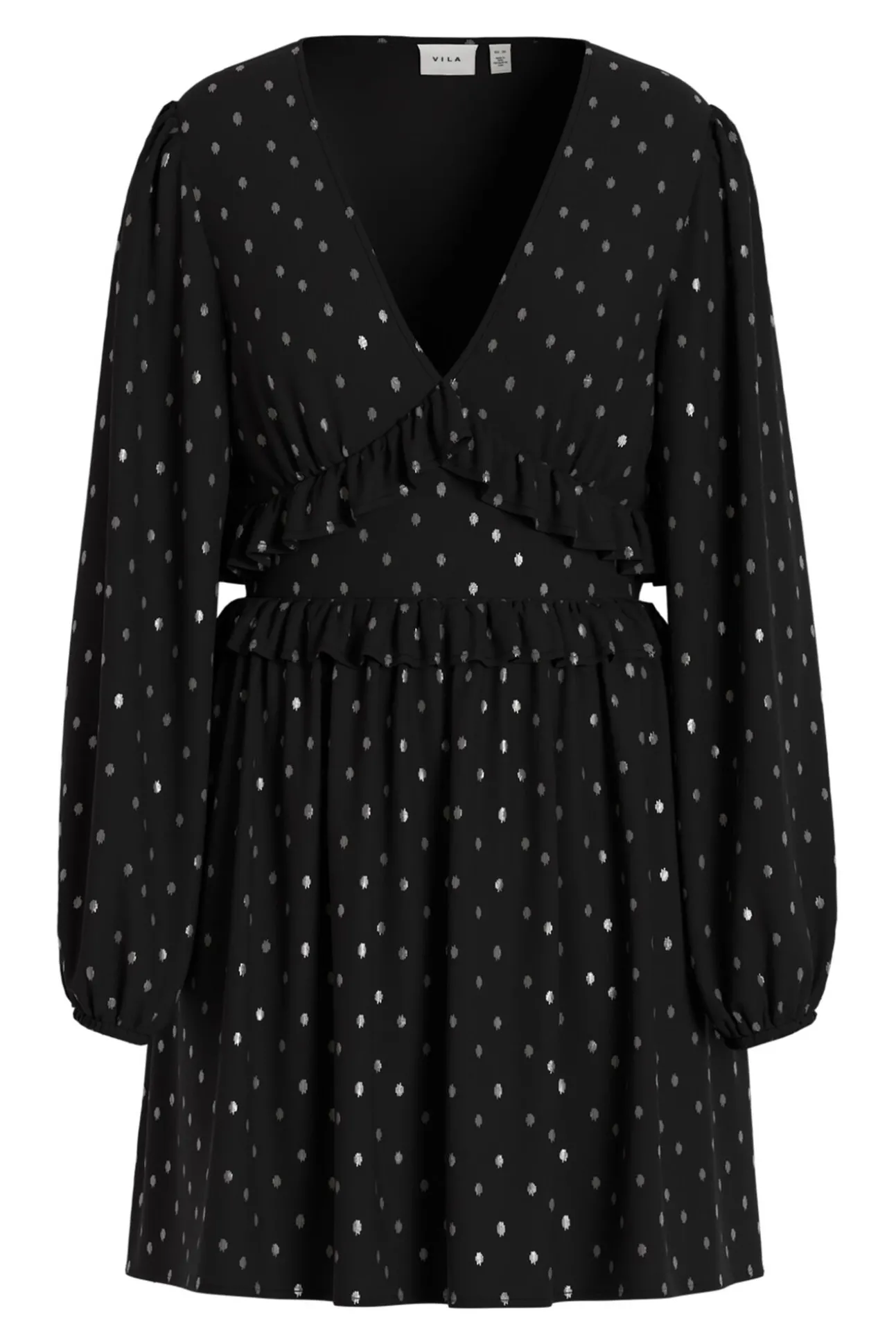 Vestido de gasa con lúrex