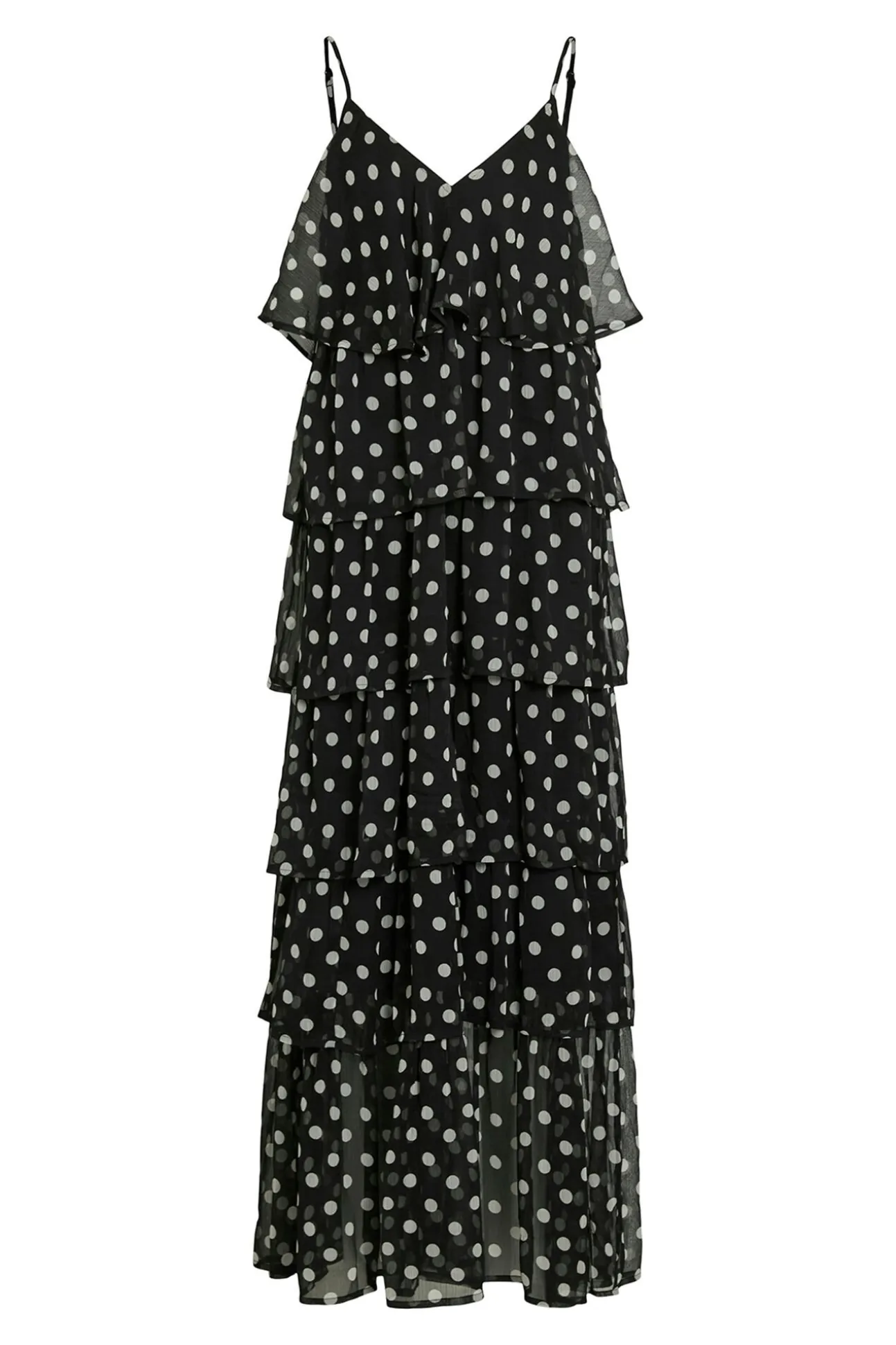 Vestido de gasa con lunares