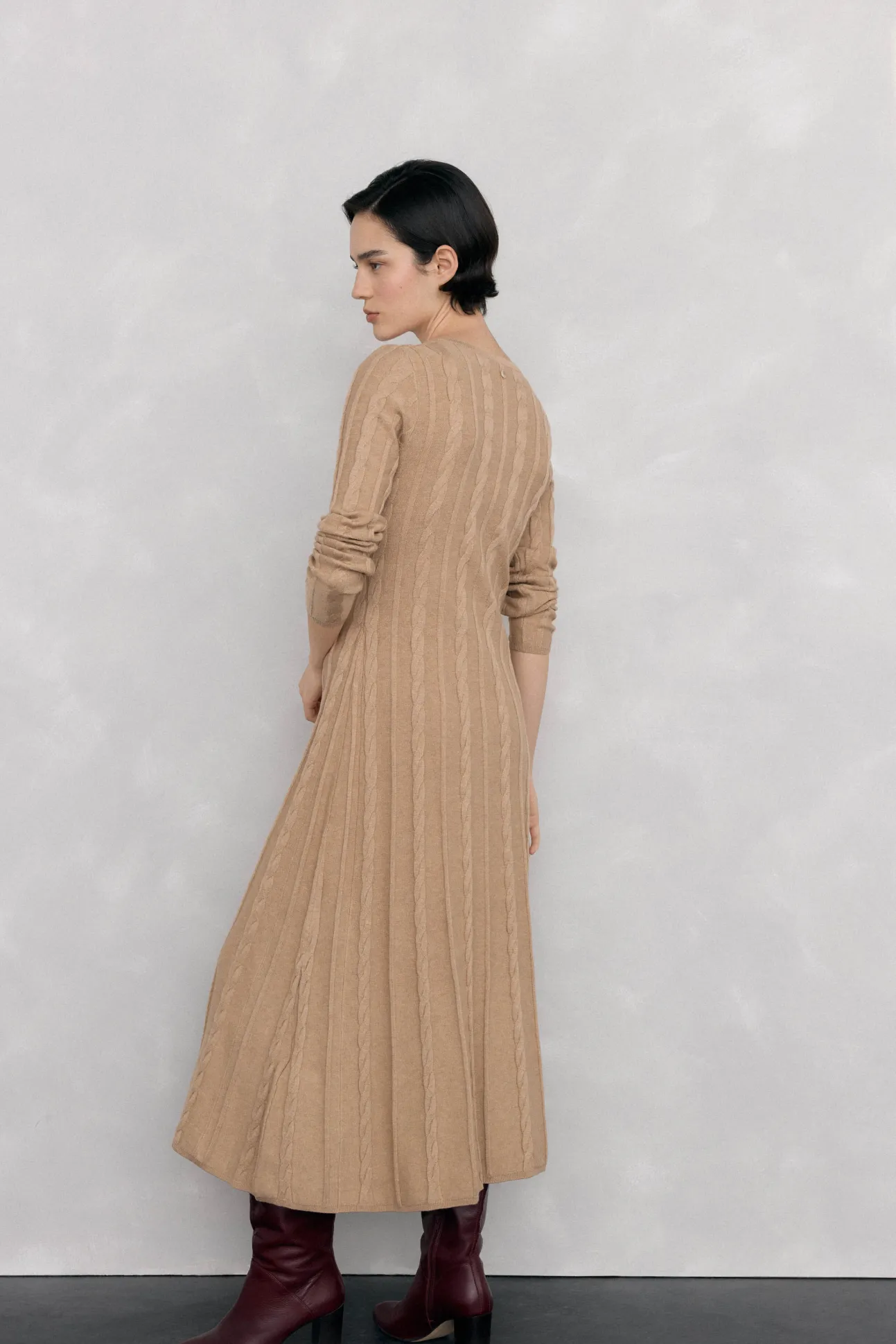 Vestido de punto con ochos