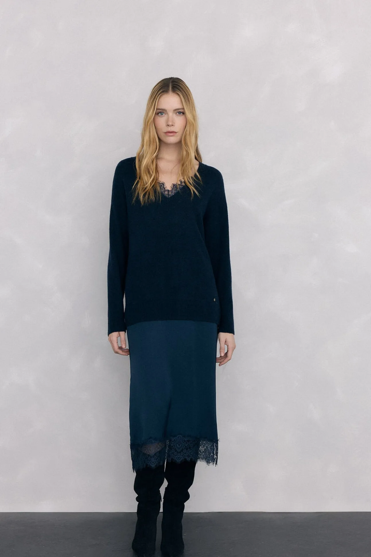 Vestido de punto lencero