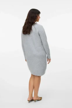 Vestido de punto manga larga talla grande