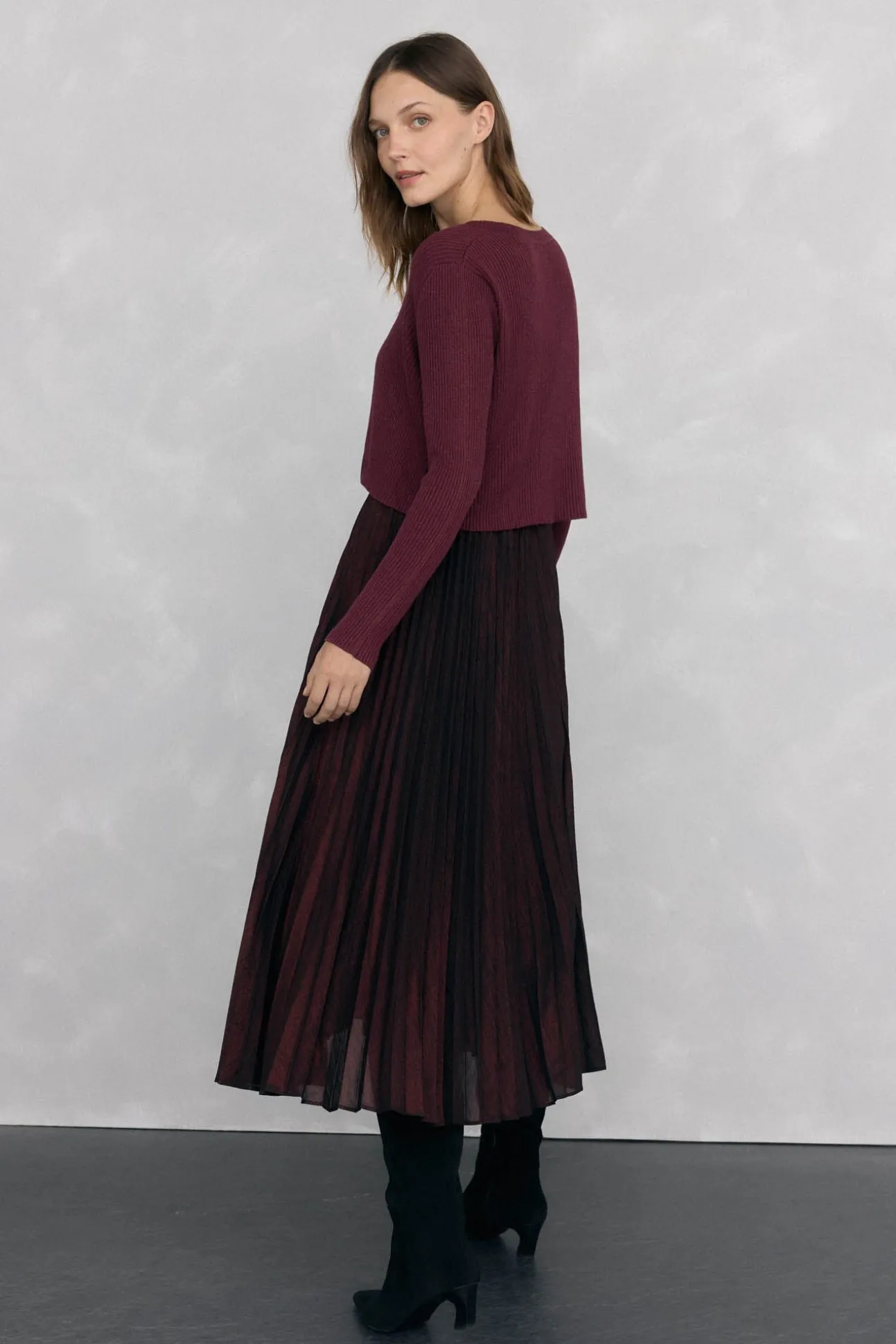 Vestido dos piezas brillo