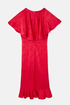 Vestido event collection capa jacquard