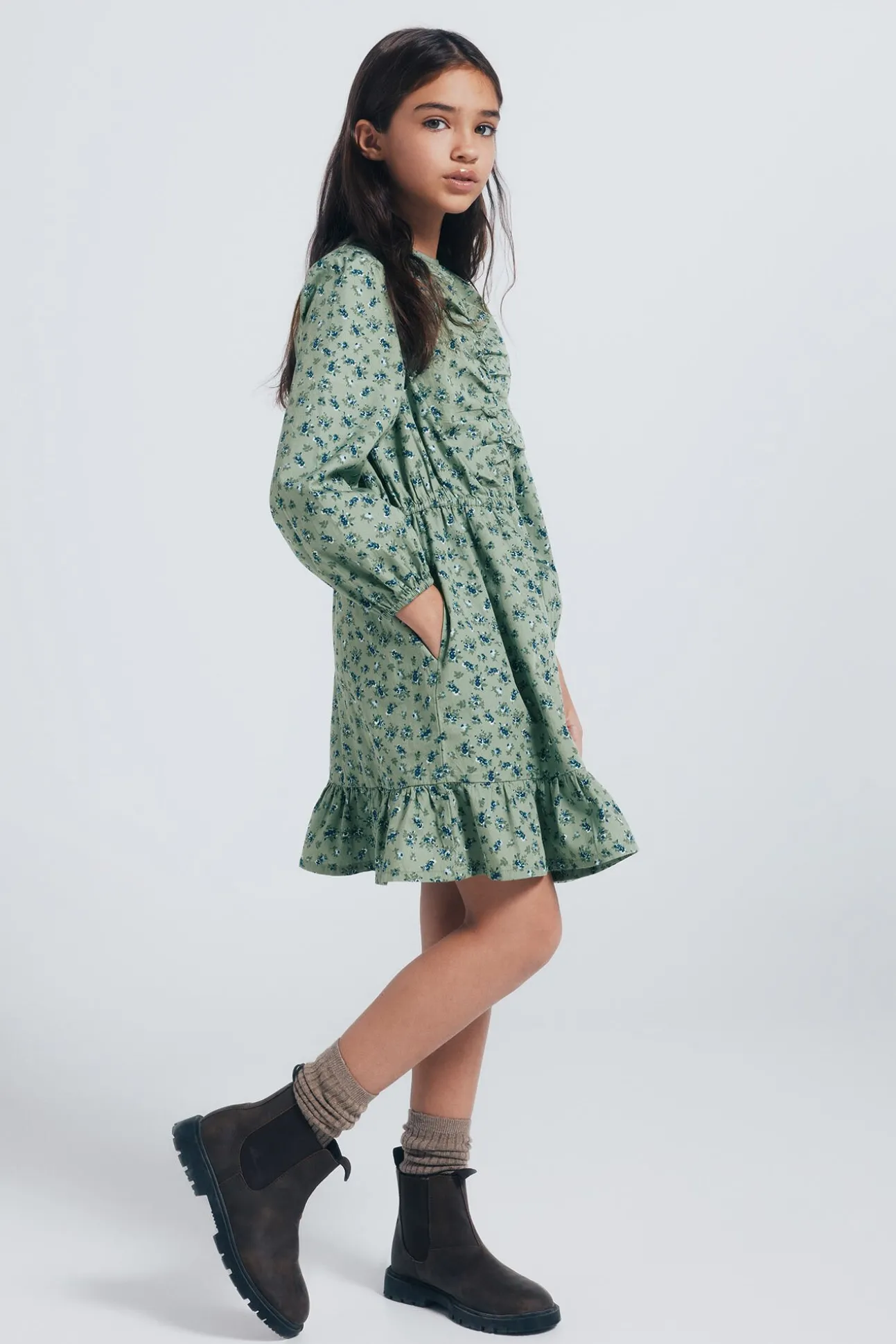 Vestido flores niña