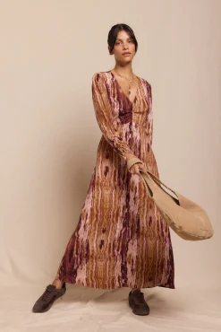 Vestido Frunce estampado