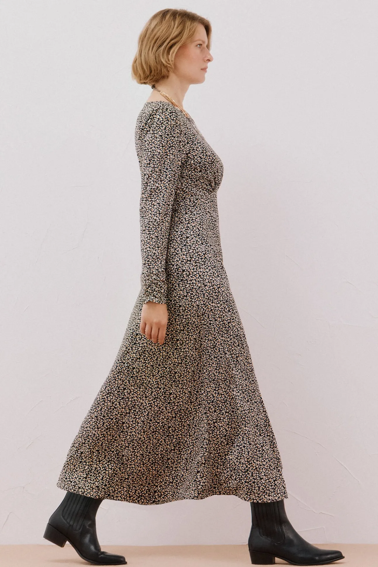 Vestido frunce pecho