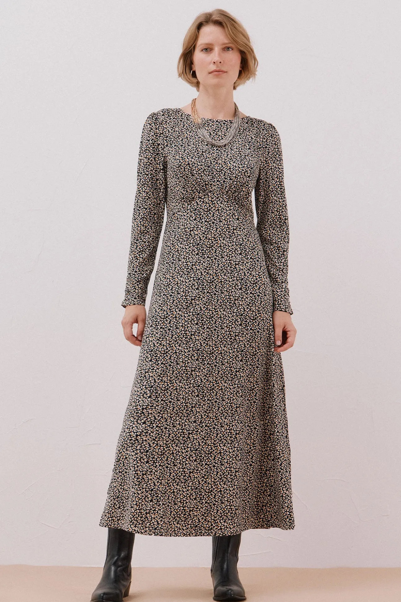 Vestido frunce pecho