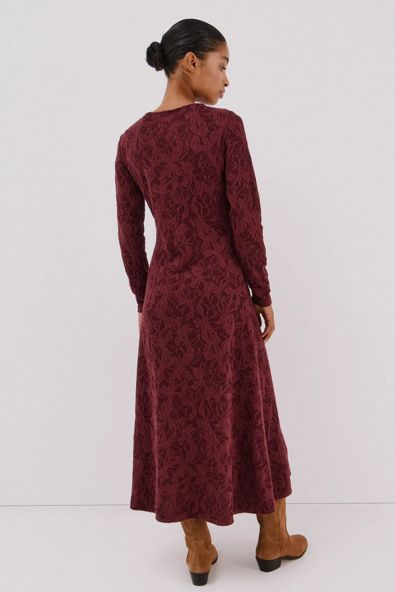 Vestido jacquard