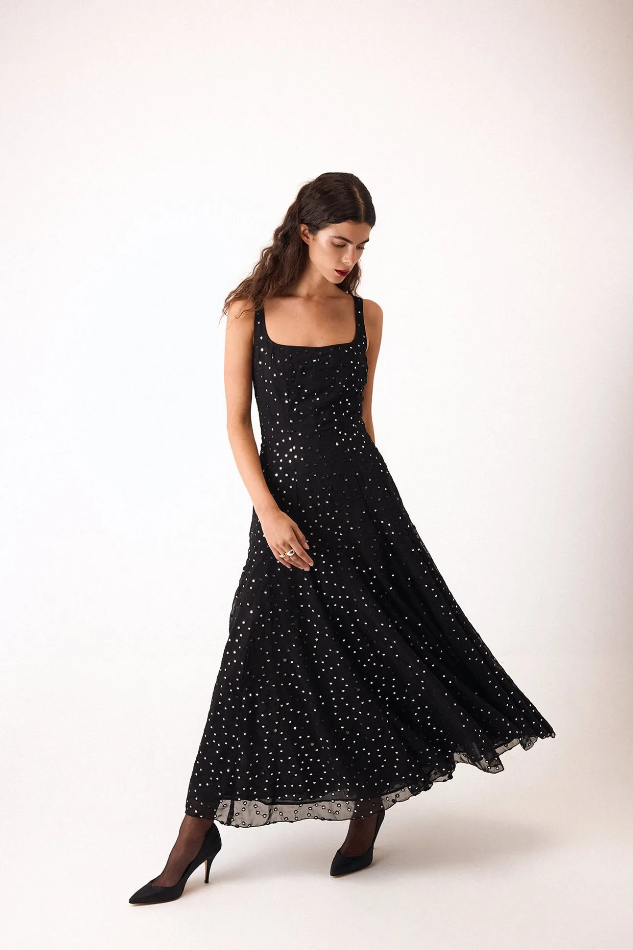 Vestido largo espejos