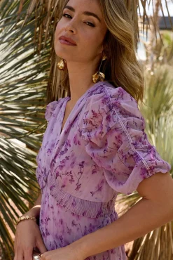 Vestido largo estampado