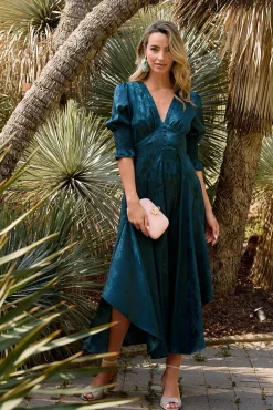 Vestido largo estampado