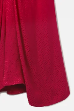 Vestido largo nudo jacquard