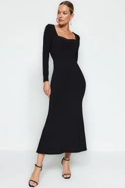 Vestido maxi de punto