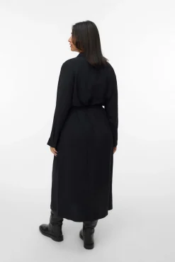 Vestido midi camisero talla grande