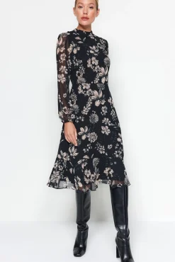Vestido midi chal