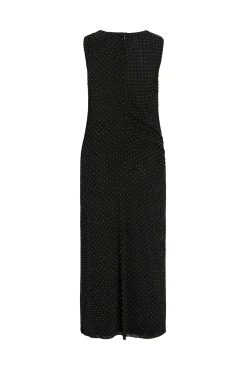 Vestido midi con brillos