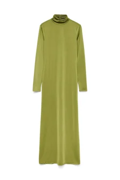 Vestido midi cuello subido