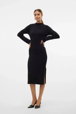 Vestido midi de punto