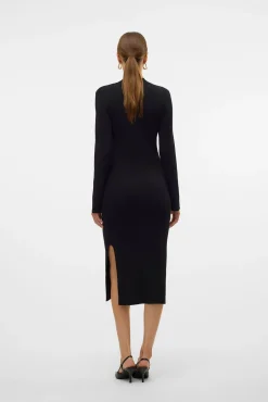 Vestido midi de punto