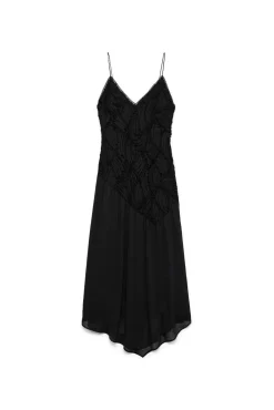 Vestido midi de tirantes