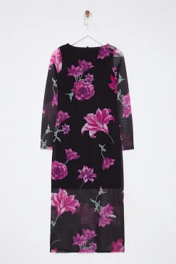 Vestido midi de tul