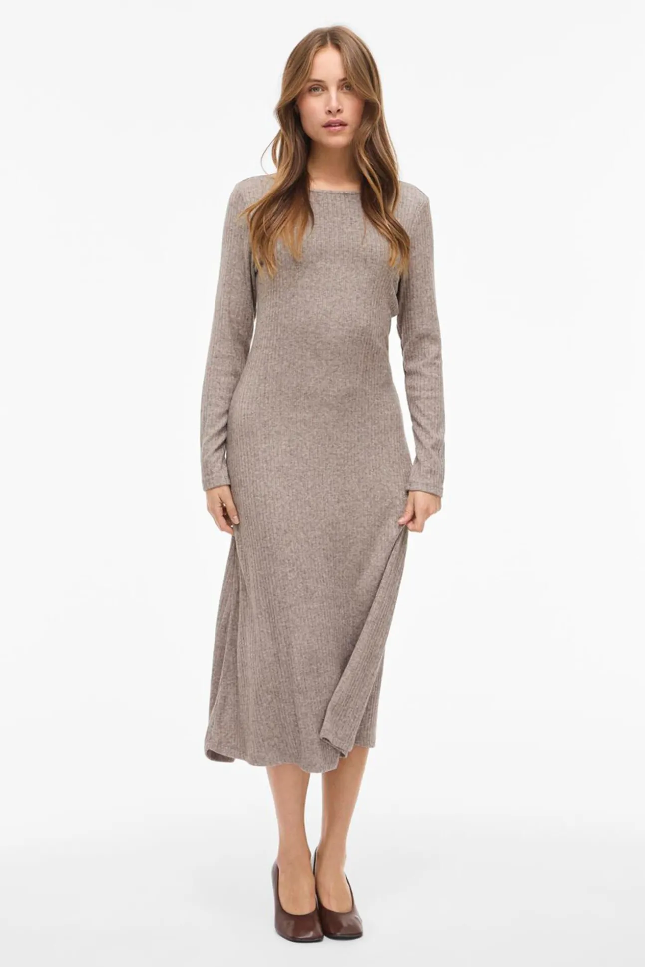 Vestido midi de viscosa