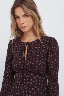 Vestido midi florecitas