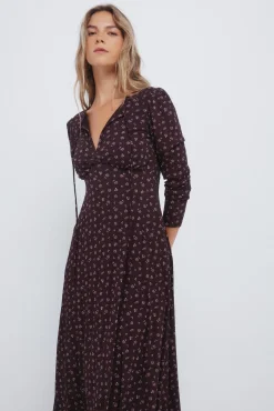 Vestido midi florecitas
